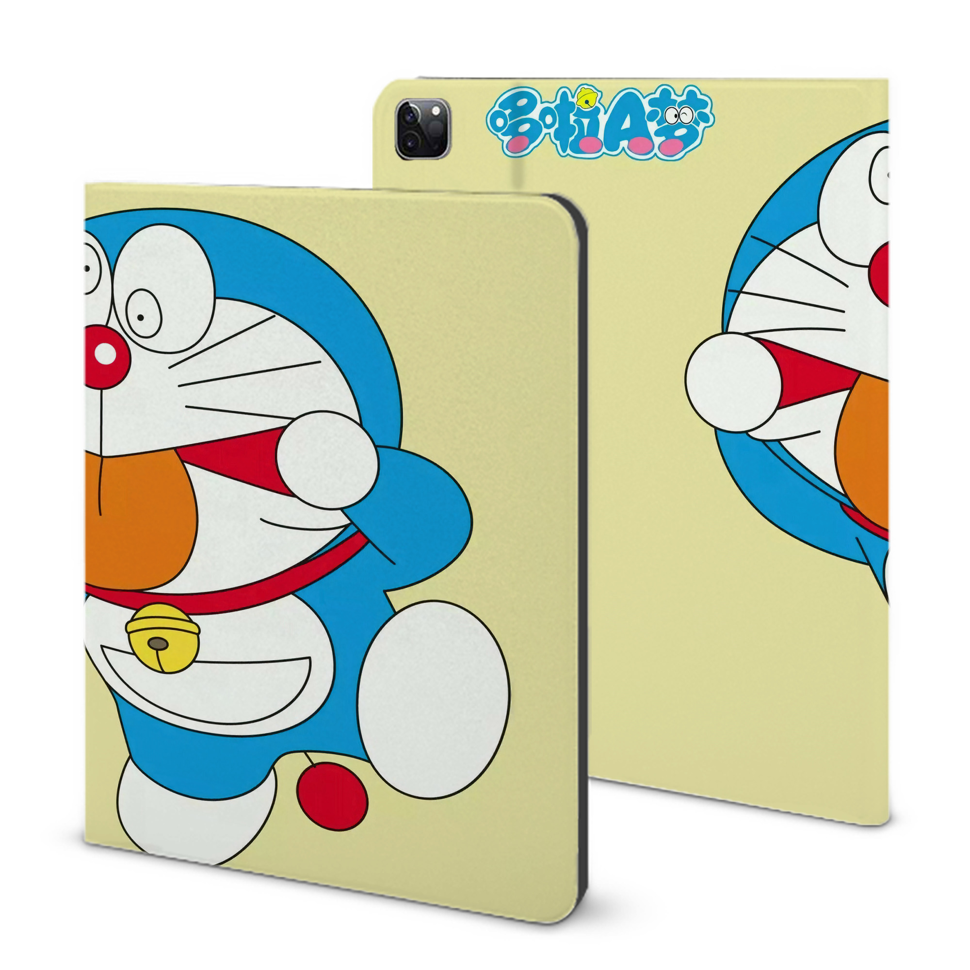 （画像用） ドラえもん Doraemon IPad ケース ブック型 PUレザー TPU 耐衝撃 軽量 薄型 ペン収納なし 全面保護 IPad 各モデル対応